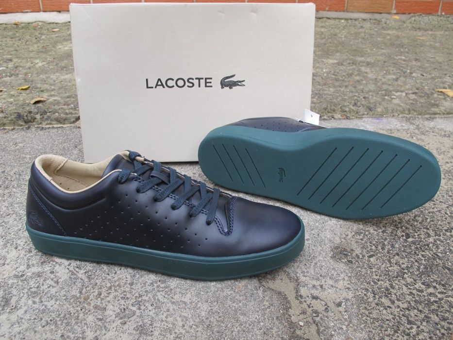 Новые кожаные кроссовки сникерсы Lacoste Оригинал разм.38-39. оригинал