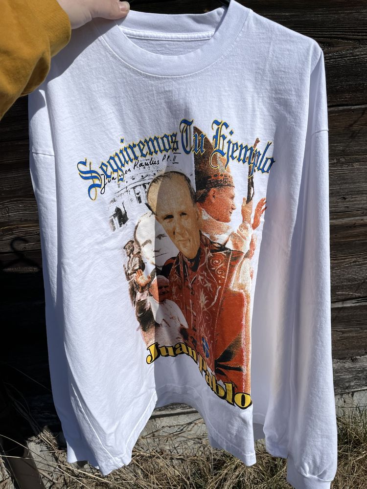 Yzy Jan Paweł II White Lives Matter longsleeve XL-XXL Kanye West Yeezy