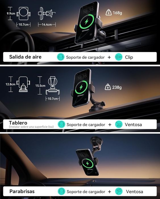 Carregador sem fios Magnético para carro