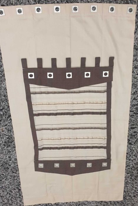 Zasłona Safari Ecru Kremowa Wanilia 2 szt. Wymiary: 237 x 131 cm