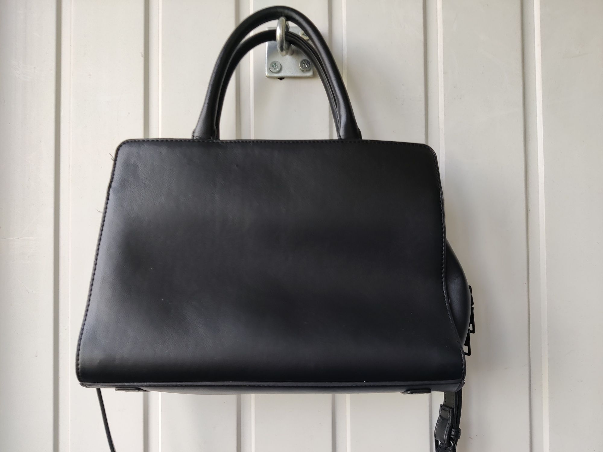 Steve madden pojemna kuferek torebka czarna