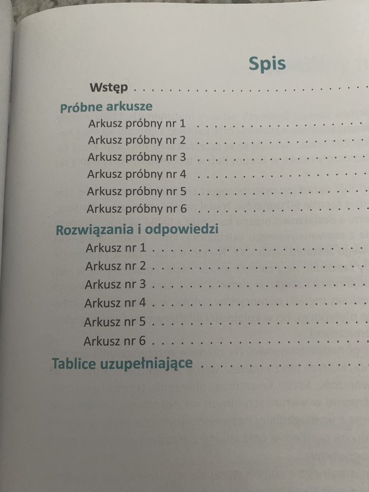 Próbne arkusze maturalne chemia