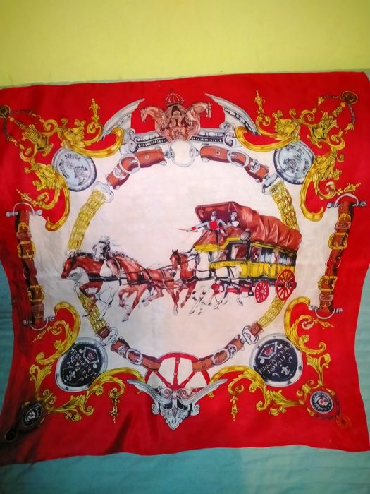 Chustka z jedwabiu VINTAGE