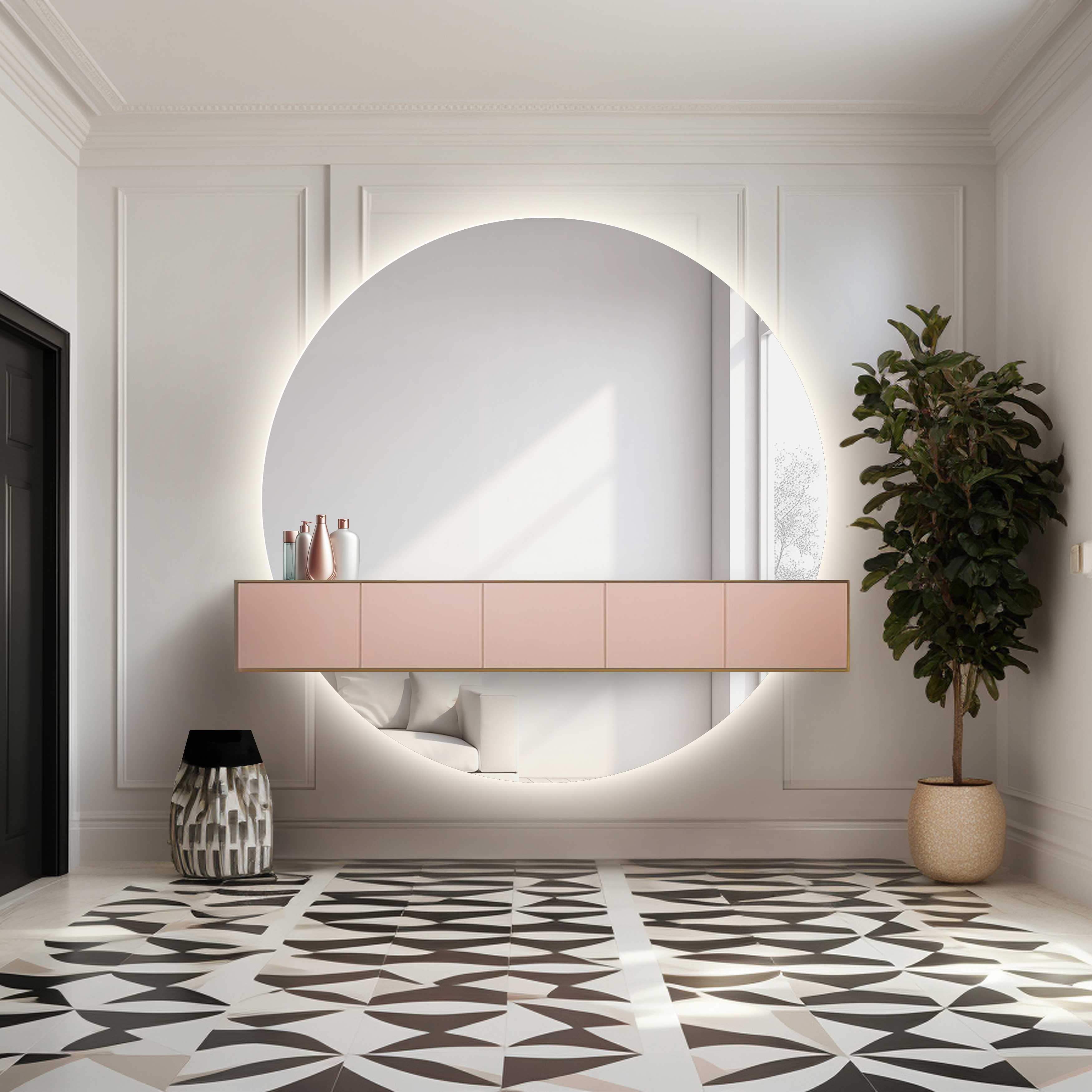 Lustro łazienkowe WIRO LED FI160 cm - ALFARAM