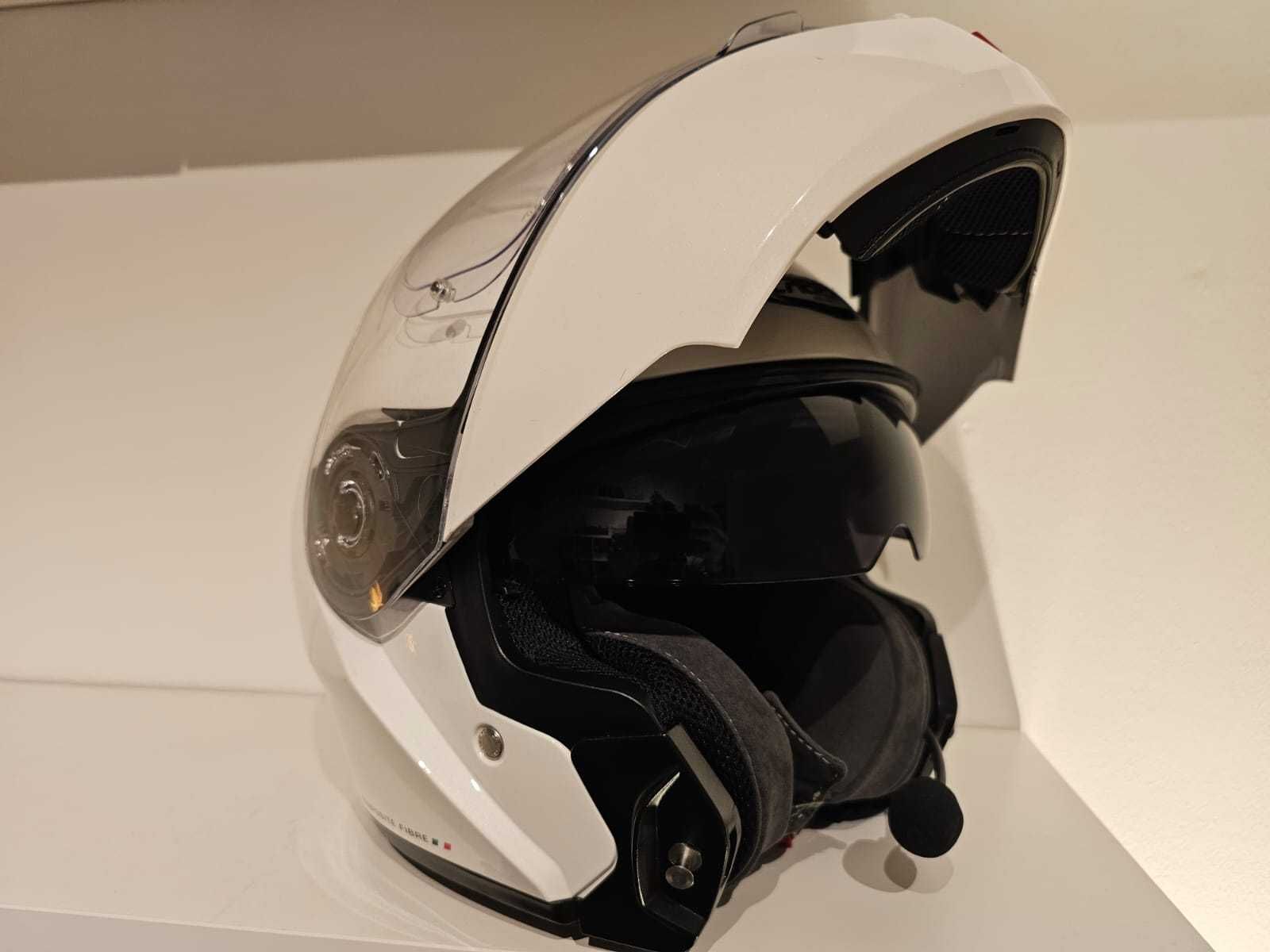 Capacete Modular Caberg LEVO Branco XS C/ Pinlock