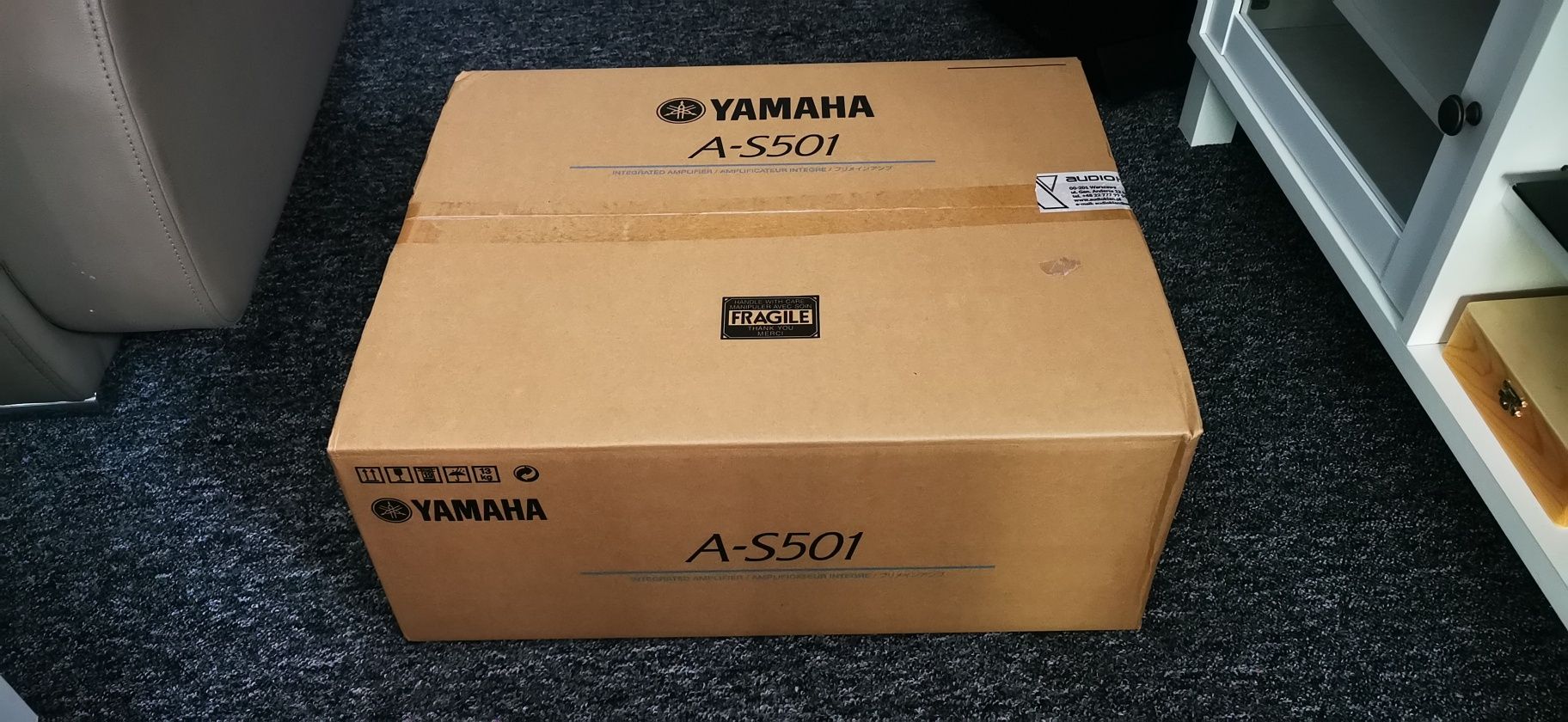 Wzmacniacz Yamaha A-S501 Czarny Nowy 3 lata Gwarancji