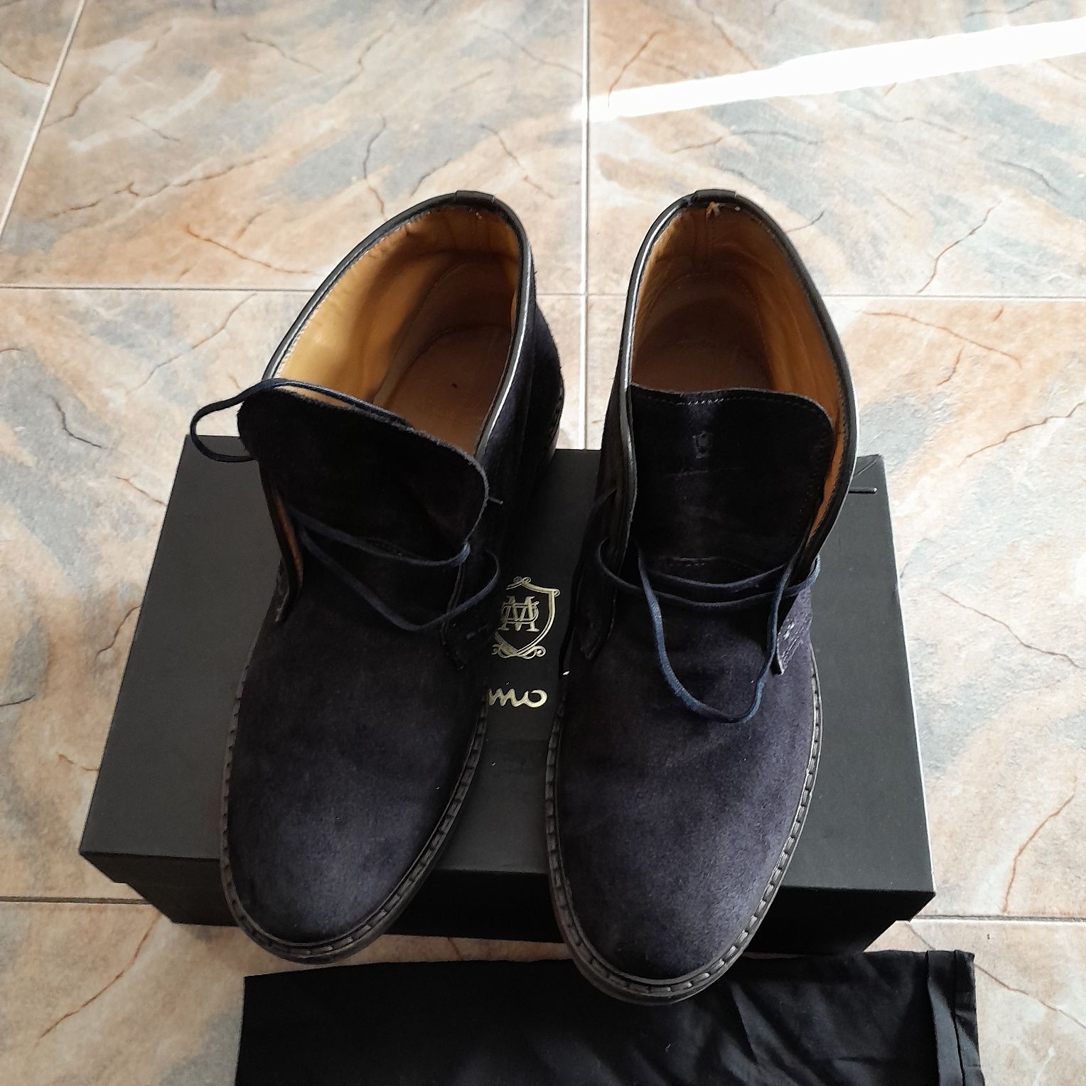 Botas Massimo Dutti  cor azul