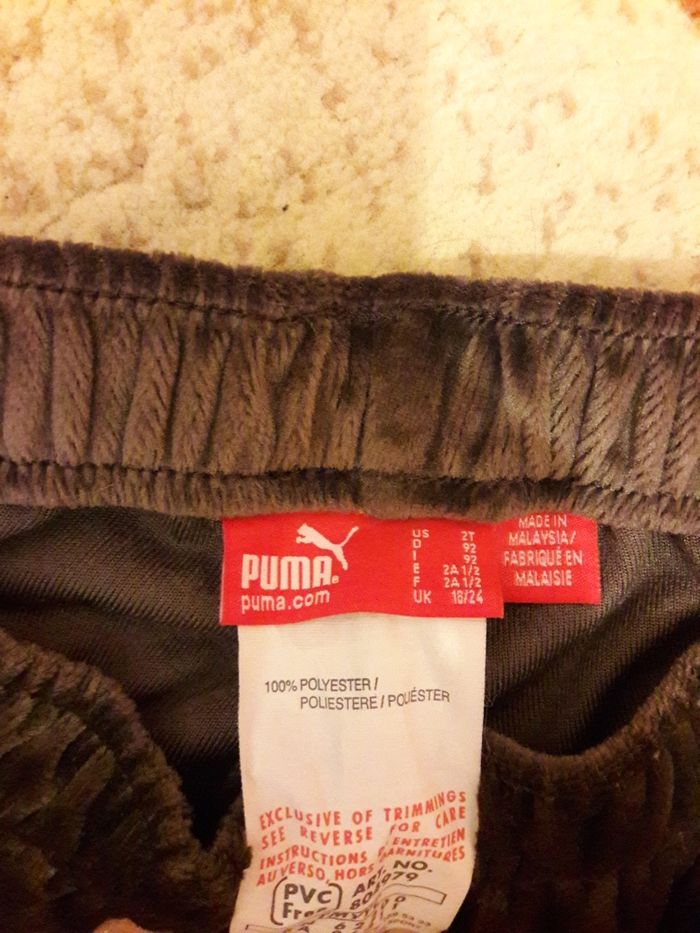 Puma dzieciece spodnie dresowe 2 lata