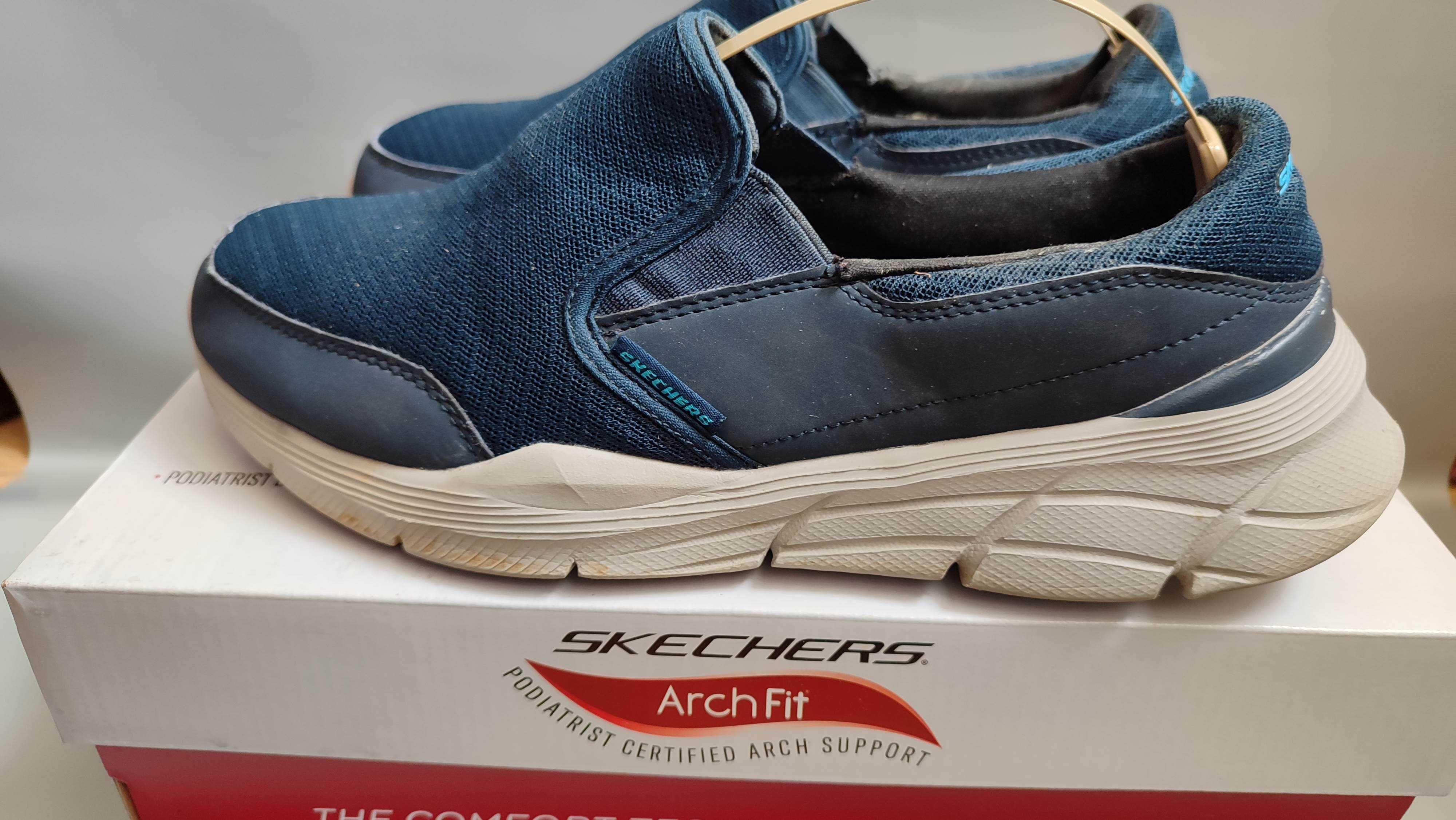 Sketchers мокасини чоловічі з натуральної замші та шкіри