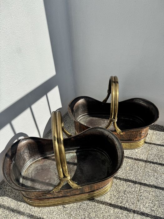 Conjunto vasos cobre