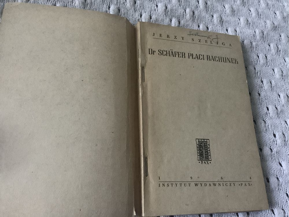 Dr Schafer placi rachunek Szeliga