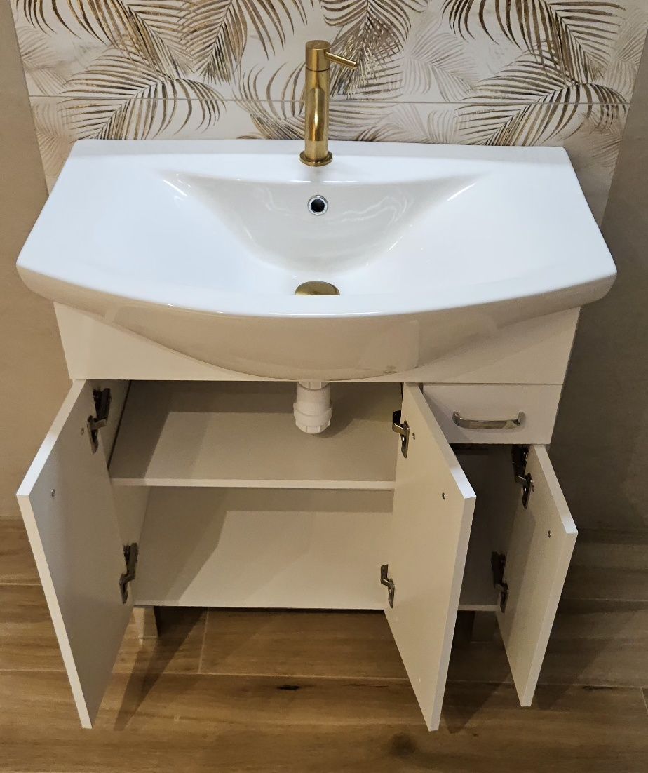 Szafka łazienkowa z umywalką 75 cm - stan idealny