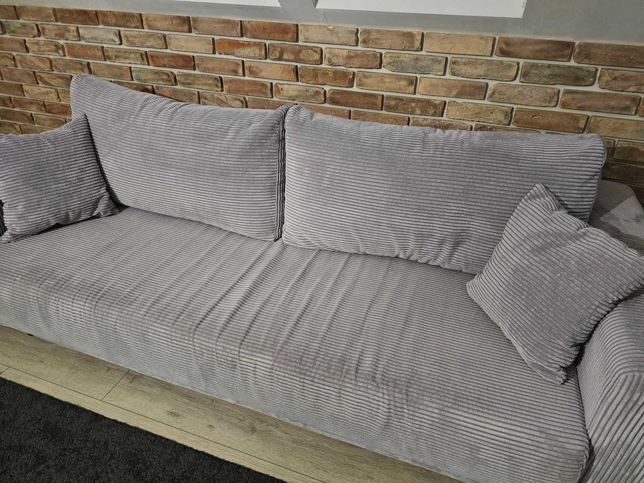 Sofa sztruksowa 3- osobowa