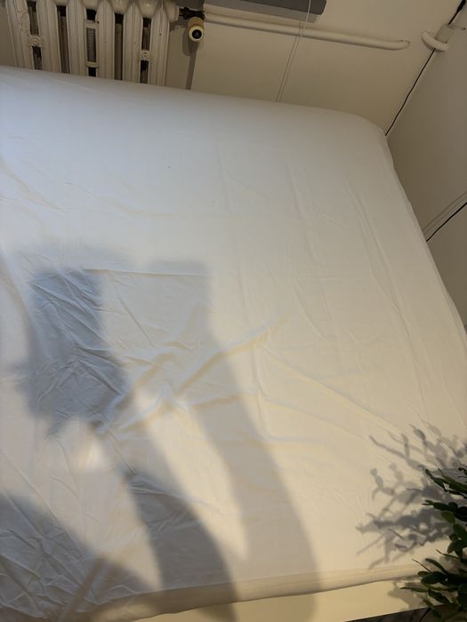 Prześcieradło Ikea białe 120x200, 100% bawełna