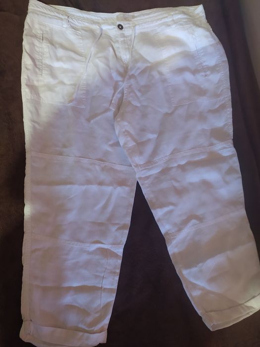 Штани льон жіночі. великого розміру.