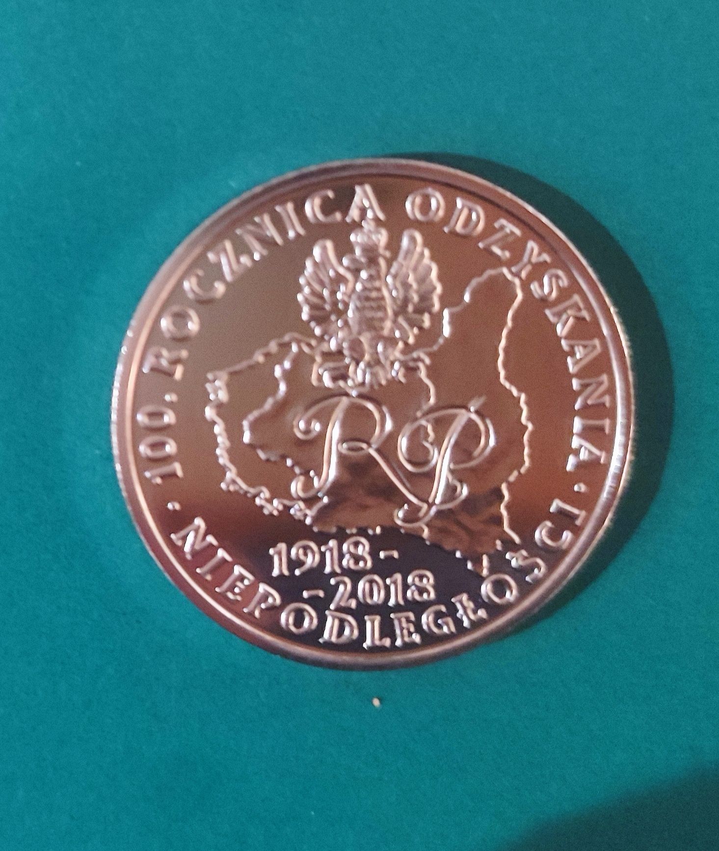 Moneta Naczelnik Józef Piłsudski. 100 rocznica odzyskania nieepodl.