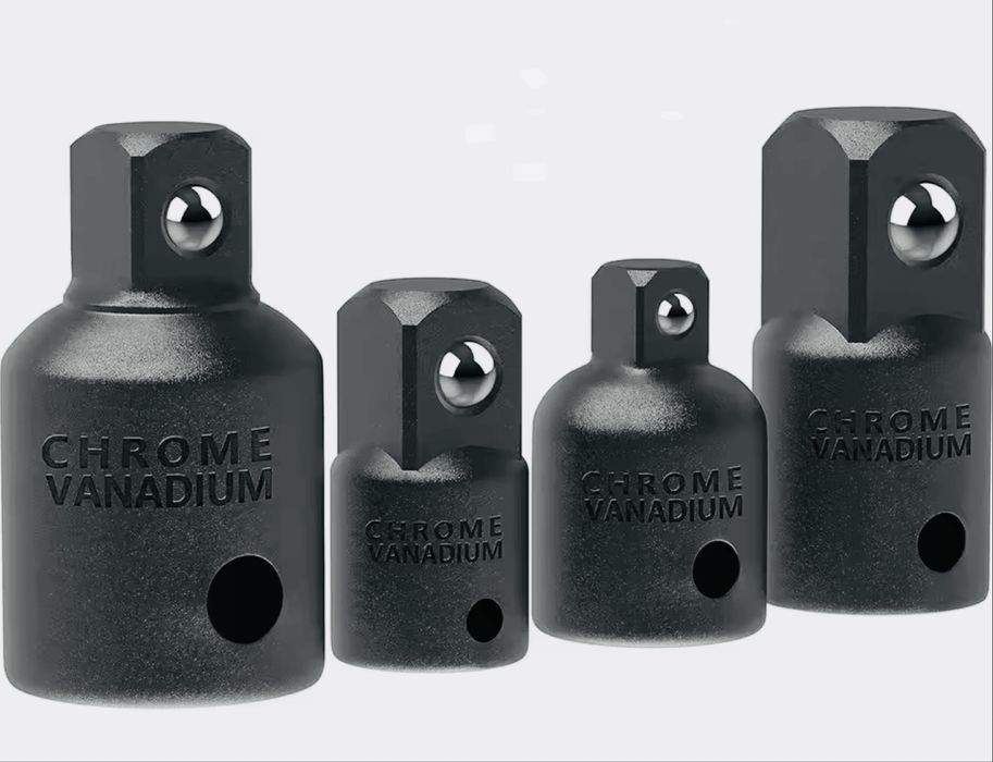 Набор 4шт ударних перехідників приєднувальний квадрат головки трещотка