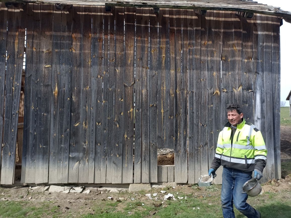 Stare drewno deski rustykalne na ścianę z rozbiórki stodoły wysyłka
