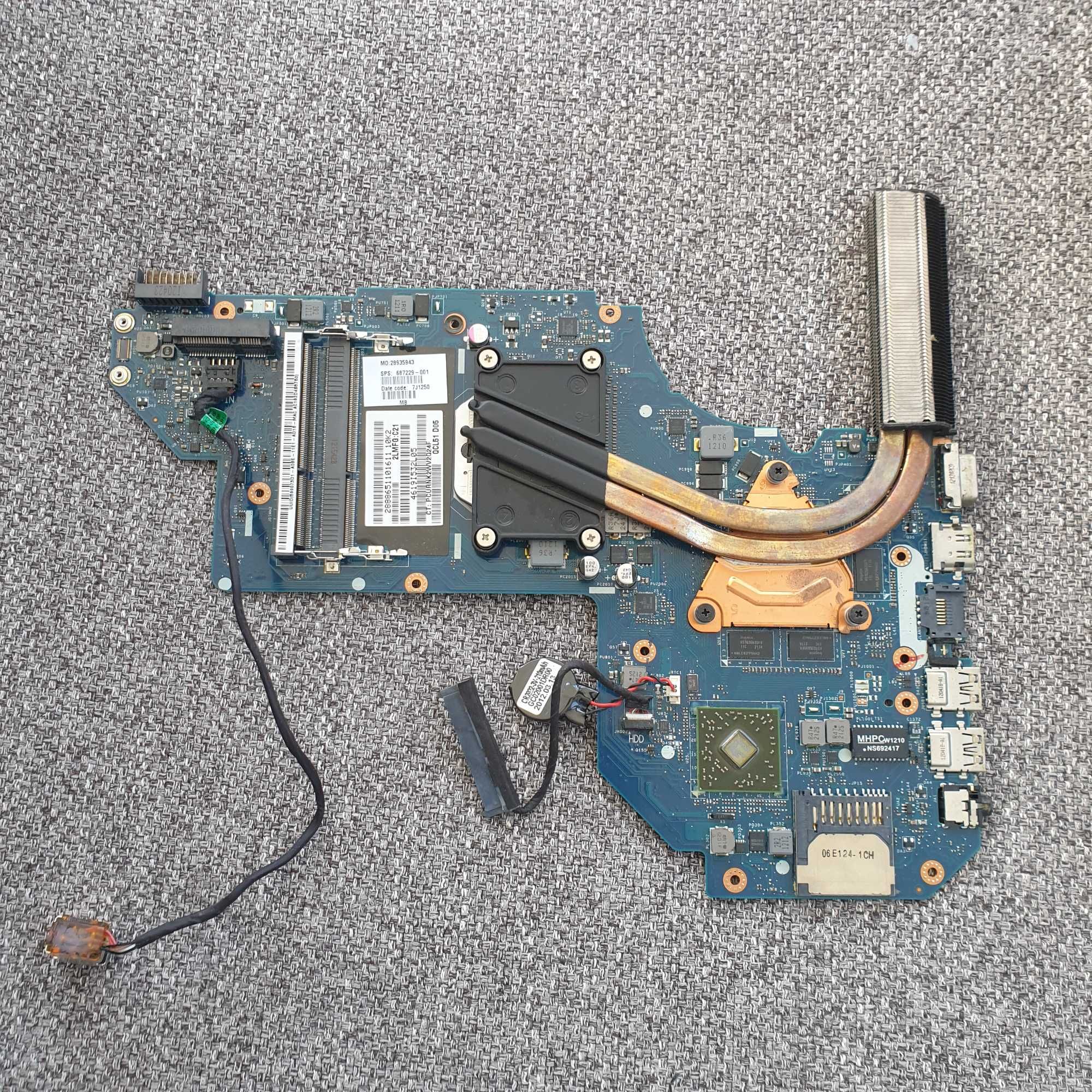 motherboard HP pavilion m6 com processador A8-4500 a funcionar