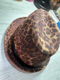 Стильная тигровая, леопардовая шляпа ,шляпка