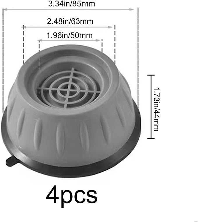 4 suportes apoios anti-vibração maquina lavar, novos