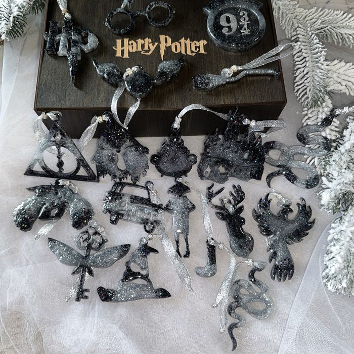 Новорічні іграшки Harry Potter 19 шт + бокс