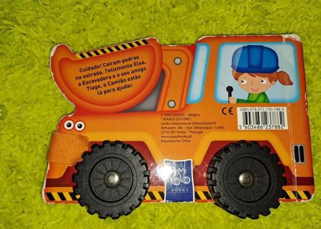 Livro com rodas (carro) - Elsa a escavadora