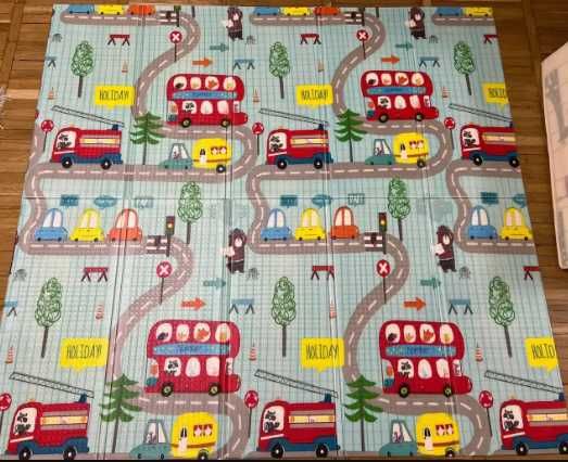 Дитячий двосторонній термокилимок  200х180 см