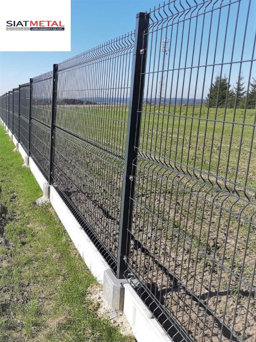 Kompletne ogrodzenie panel  153cm 51 drutów+ podmurówka 20cm URANOS