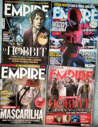 Lote de revistas Empire (2012 e 2013) e Blitz (2008)