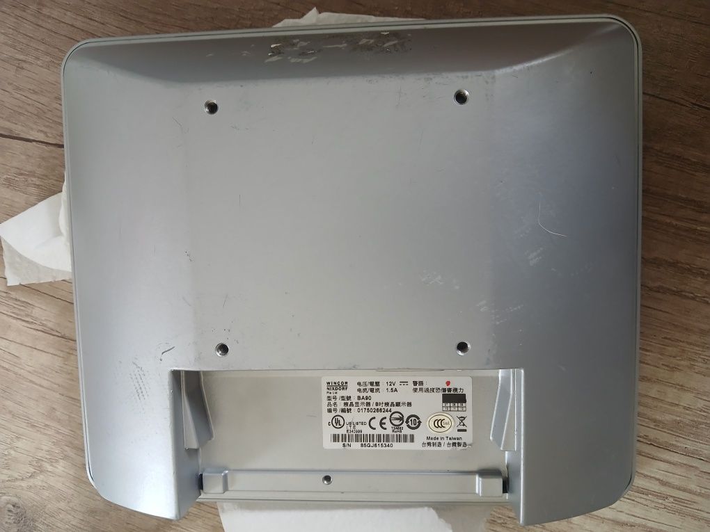 Monitor Mini Retro Gry.Wincore NixDorf.8 cali.Dvi-i.VESA