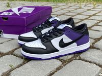 Кроссовки Nike SB Dunk Low Court Purple Найк Данки череые фиолетовые