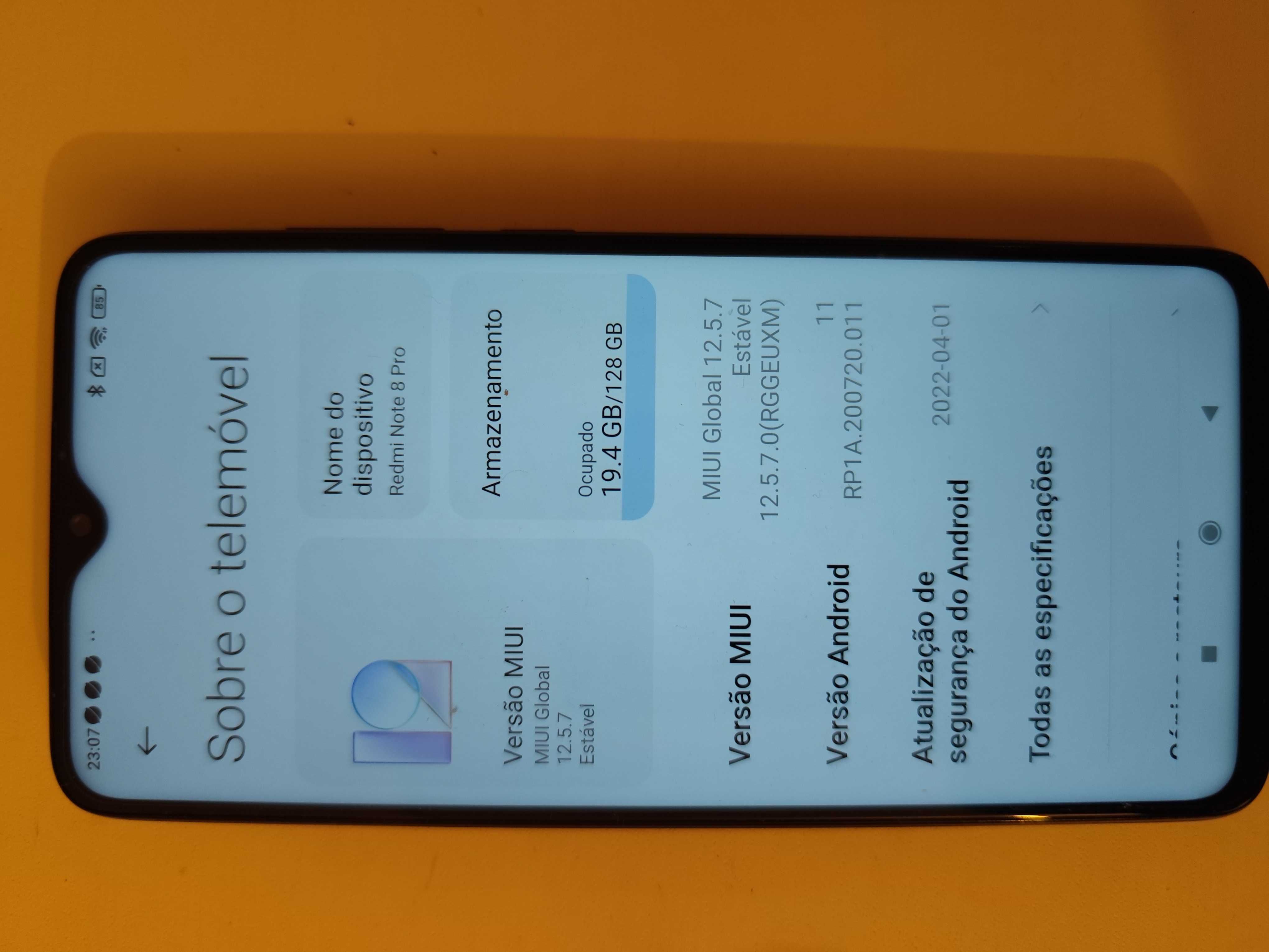 Telemóvel Xiaomi Redmi note 8 Pro