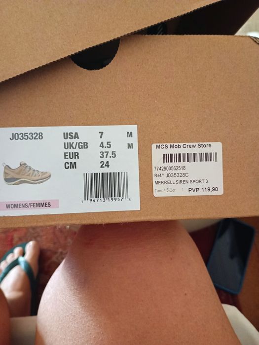 Sapatos MERRELL, 37,5- NOVOS