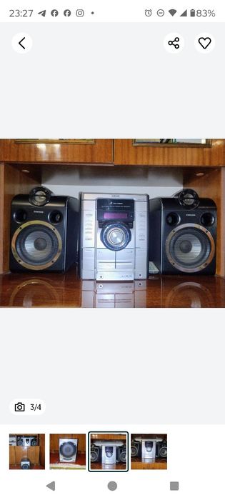 Музикальний центер Sonyі з Блутузом