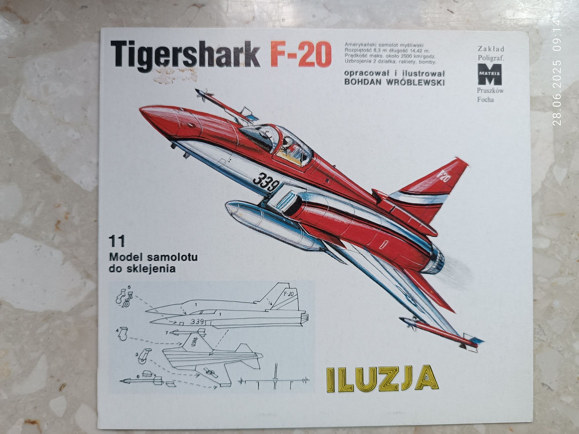 Potas S1 TigersharkF20, HenschelHs 126 model Iluzja ZP Matrix