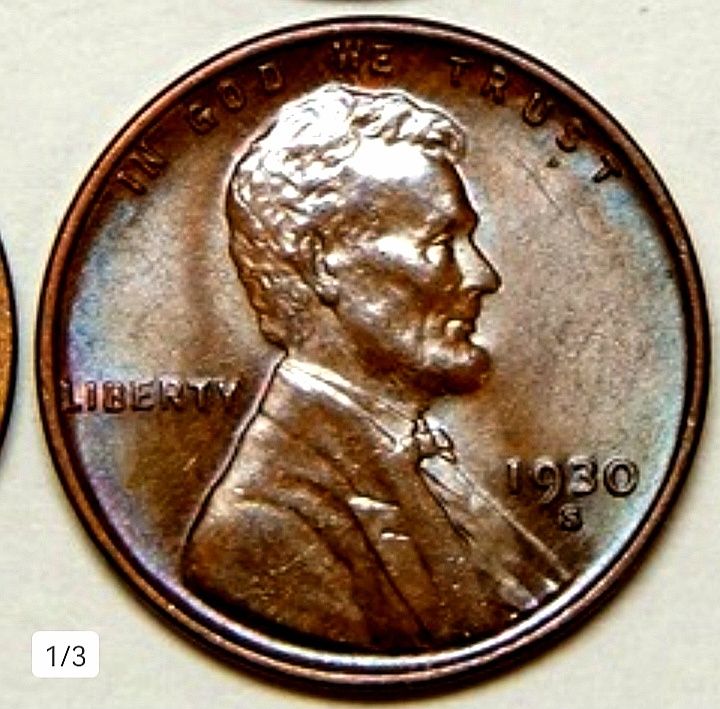 Moneta obiegowa USA 1 cent 1930r S