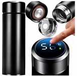 Kubek termiczny termos smart na kawe herbate czujnik czarny 500 ml lcd