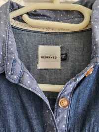 Koszula jeans w kropeczki Reserved rozm.38