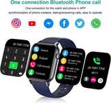 GT HITGX Smartwatch z funkcją telefonu, 1,72' granat