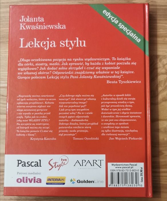Lekcja stylu. Jolanta Kwaśniewska