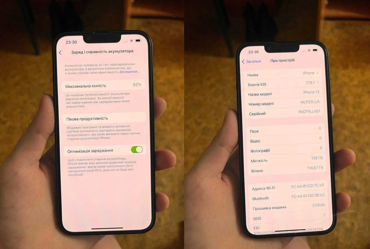 Iphone 13 r-sim 82% 128gb
