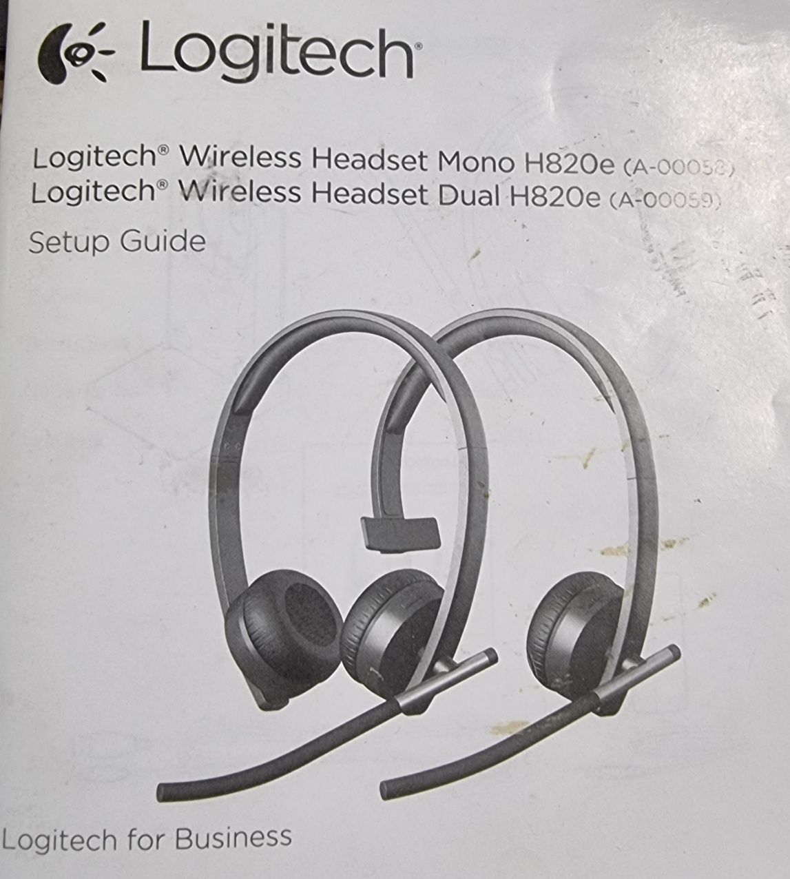 Наушники с микрофоном Logitech H 820 e Dual