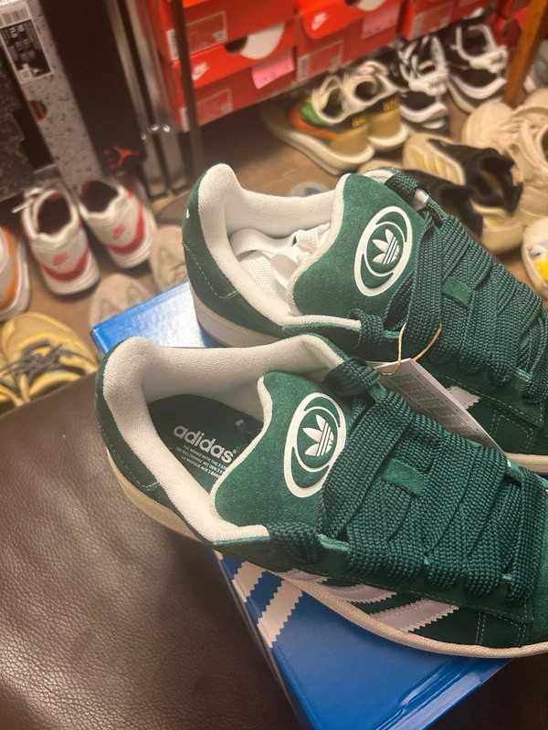 Adidas Campus 00s Dark Green Cloudy White 40