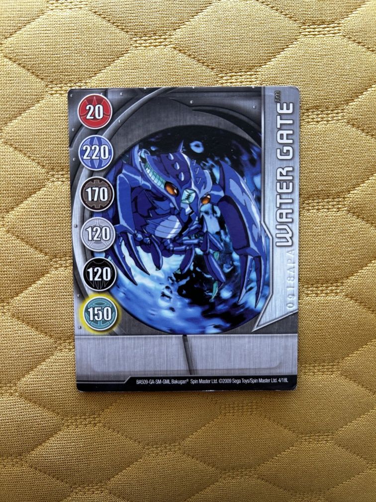 Bakugan Karta Magnetyczna Battle Brawlers Water Gate 4/18L 2009 Sega