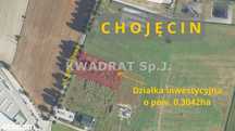 Działka inwestycyjna o pow. 0,3042ha Chojęcin