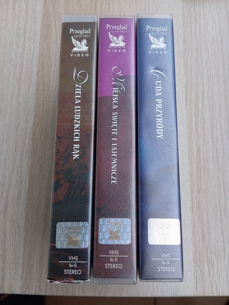 Zestaw 3xVHS, Reader's Digest Video, stan bdb, super cena