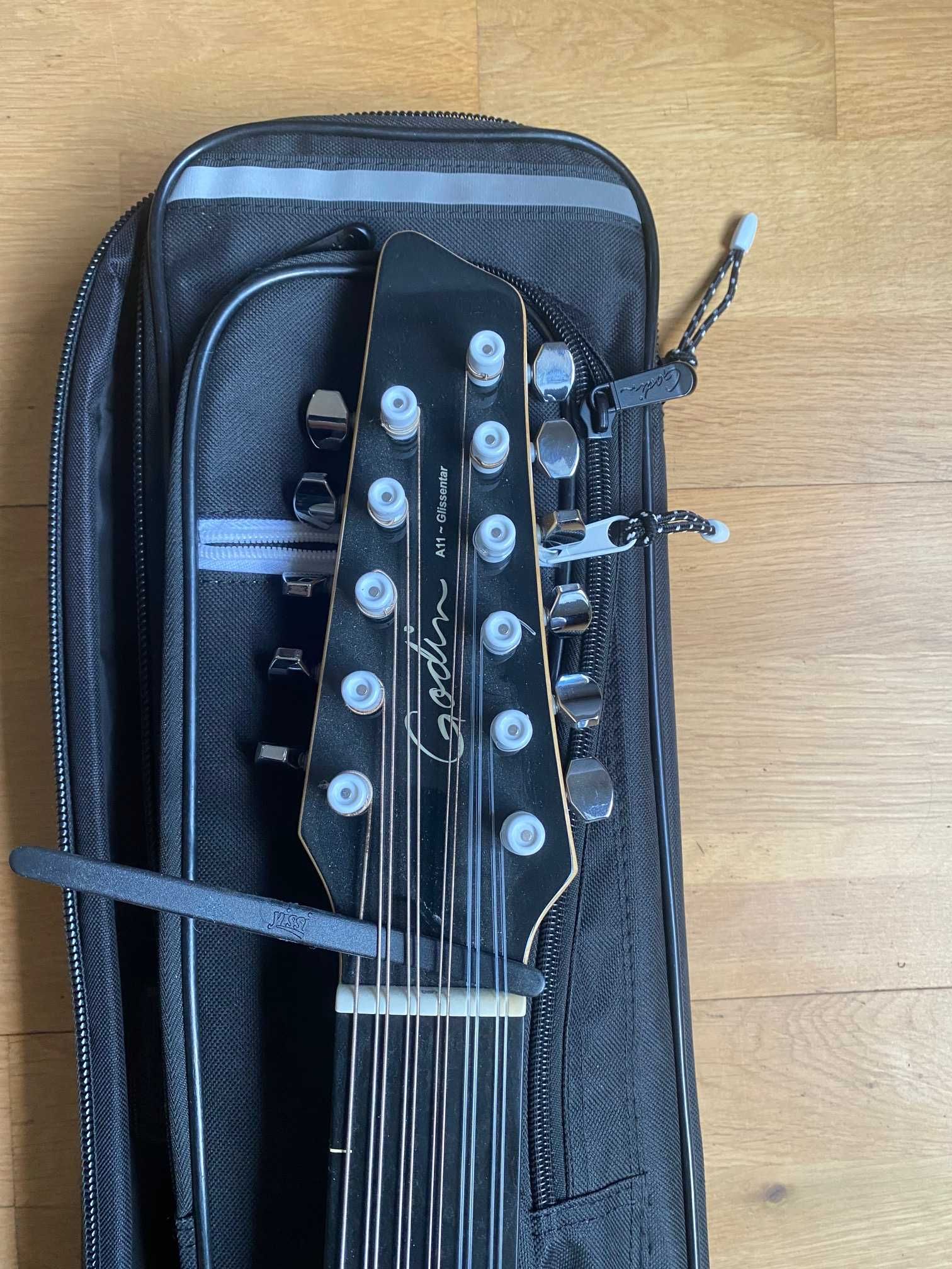 Godin A11 Glissentar A 11 strunowa gitara bezprogowa fretless Canada