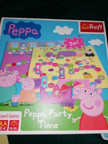 Gra świnka Peppa + książka karty Trefl 3+