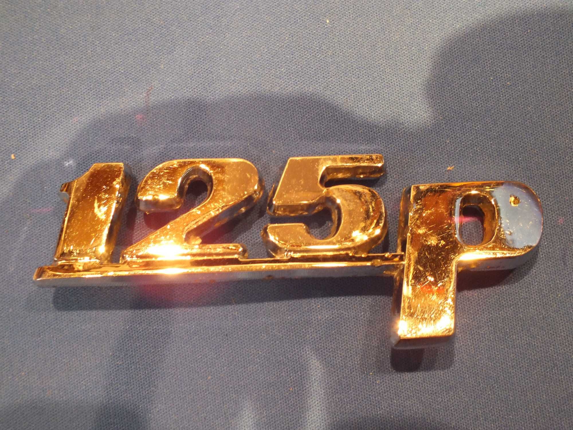 Fiat 125p emblemat metalowy fabryczny FSO